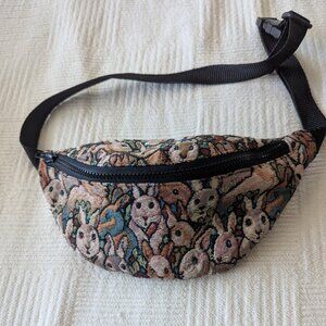 Fannypack - Handmade Bunny Tapestry material